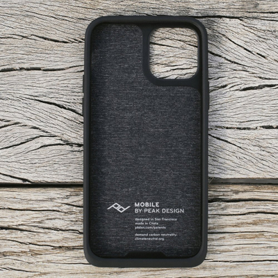 Mbrojtëse telefoni Peak Design Mobile Everyday Fabric Case, për iPhone SE 2022, gri e errët