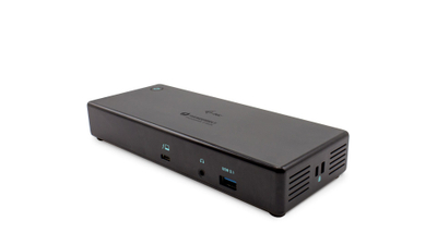 Stacion dokimi I-Tec Thunderbolt 3 USB-C, me dy DisplayPort, 4K, gri