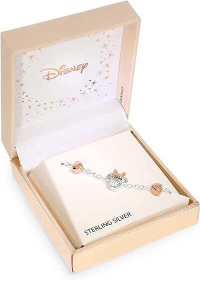 Byzylyk për femra Disney Minnie Mouse, e argjendtë/ rozë