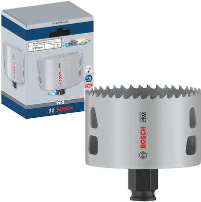 Sharrë rrethore Bosch Pro Power Change Plus Multi Material, 79mm, HSS, gri
