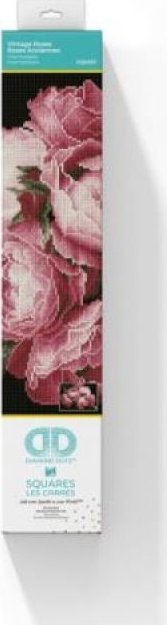 Set pikturë me diamante DIAMOND DOTZ Vintage Roses, motiv trëndafila vintage, për të rritur