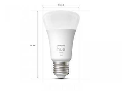 Llambë inteligjente Philips Hue Bulb E27 A60, 9.5W, dritë e bardhë e ngrohtë