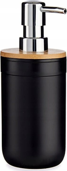 Dozator sapuni pa markë Bamboo, 350 ml, bambu dhe polipropilen, i zi kafe