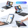 Këllëf me tastierë Dux Ducis DK për iPad Air 13 2024, Bluetooth, PU, gri