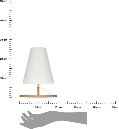 Lampë tavoline Atmosphera Pita, 26.5cm, bambu, kafe natyrale