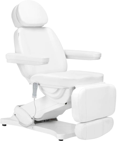 Електрична козметичка столче Sillon Classic Second Edition, 3 мотори, со греење, бела