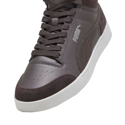 Патики Puma Shuffle Mid Fur Flat M 387609 03, за мажи, со крзно, бели