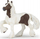 Figurë lodër PAPO Horses and Ponies Skewbald Irish Cob, PVC, kafe