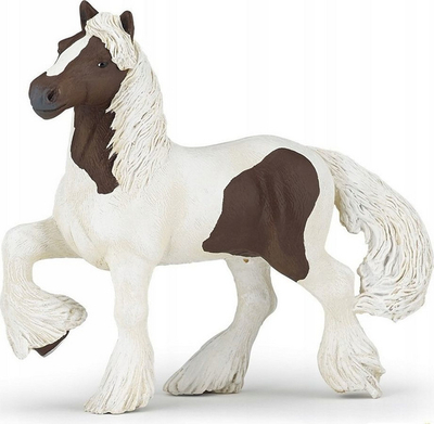 Figurë lodër PAPO Horses and Ponies Skewbald Irish Cob, PVC, kafe