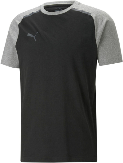 Спортска блуза Puma TeamCUP Casuals Tee, памук полиестер, црна сива