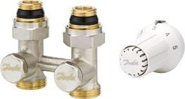 Set valvulash termostatike Danfoss RAS-CK RLV-KS, për radiator, metalik