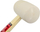 Çekiç gome RUBBER MALLET, 680g, bisht druri, i bardhë
