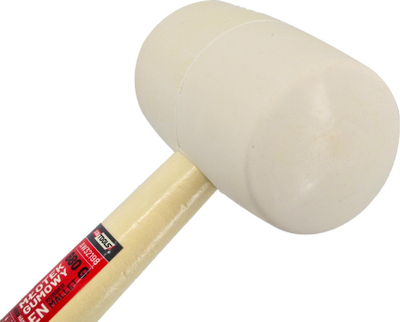 Çekiç gome RUBBER MALLET, 680g, bisht druri, i bardhë