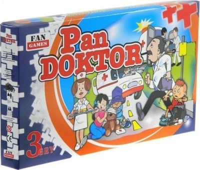 Loja shoqërore Fan Games Pan Doktor, 3 lojëra në 1, për fëmijë