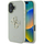 Guaskë telefoni Guess Grained Big 4G Logo për iPhone 16 6.1", lëkurë eko, e gjelbër