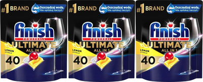 Tableta enëlarëse Finish Powerball Ultimate Lemon, 120 copë