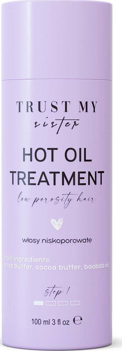 Vaj për flokë Trust my Sister Hot Oil Treatment Low Porosity, për flokë me porozitet të ulët, 100ml