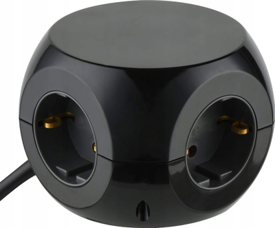 Prizë shumëfishe Electraline 62080 Mini Cube, 3x Schuko, 4x USB, e bardhë