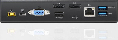 Dok stacioni Lenovo ThinkPad USB C Dock 40A90090DK, USB 3.2 Gen 1, me kabllo, version Denmark, i zi