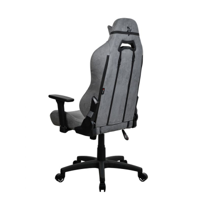 Karrige gaming Arozzi Torretta Super Soft, ergonomike, me jastëkë mbështetës, gri e errët