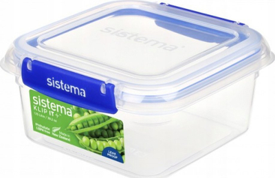 Enë për me Rujtë Sistema Klip It Plus Square, 1.15L, transparente