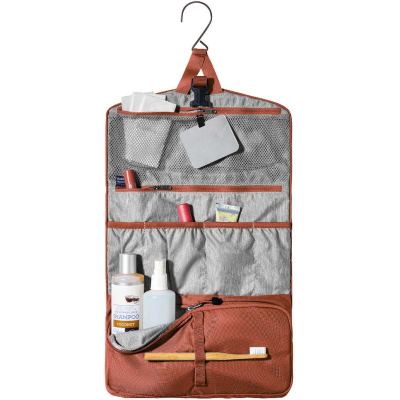 Çantë tualeti Deuter Wash Bag II, kompakte, me varëse, portokalli