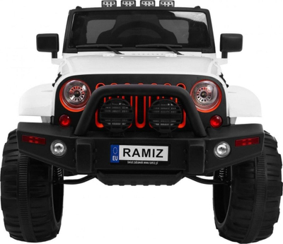 Makina elektrike për fëmijë Ramiz All Terrain, 121x78 cm, një vend, e bardhë