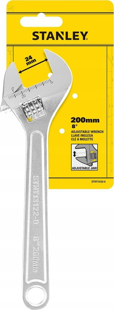 Çelës i rregullueshëm Stanley STHT13122-0, 24mm, 200mm, me shkallë