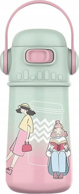 Gotë termike Maestro MR-1644-C, 400ml, inox, jeshile rozë