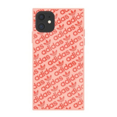 Mbrojtëse telefoni Adidas Originals OR Square për iPhone 11, xham dhe TPU, rozë