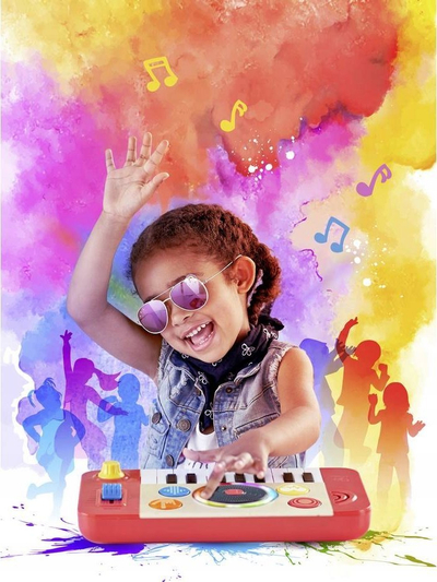 Lodër muzikore Hape DJ Mix & Spin Studio, drita dhe tinguj, shumëngjyrëshe