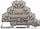 Bllok terminal WAGO 281-532, 4 nivele, 6 mm², gri, 50 copë