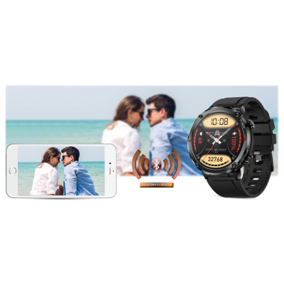 Orë e zgjuar Gravity GT21-1+, ekran 1.6", IP67, e zezë