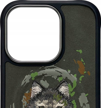 Maskë mbrojtëse Uniq Nimmy Wolf MagSafe për iPhone 16 Pro, TPU dhe polikarbonat, gri e errët