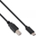 Kabllo USB InLine USB 2.0, Type C me USB B, 1m, e zezë