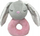 Lodër rrotulluese Tulilo Little Rabbit, pelush 18cm, për foshnje, gri dhe rozë