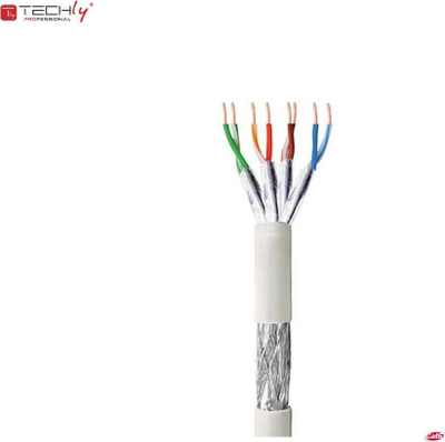 Kabllo instalimi Techly Cat6 S/FTP, 305 m, 24AWG, e hirtë