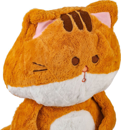 Lodër pellushi NORIMPEX Cat Kitty, mace dekor, 45 cm, lejla me të bardhë