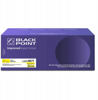 Toneri Black Point LCBPC067Y, zëvendësim për Canon CRG-067Y, i verdhë