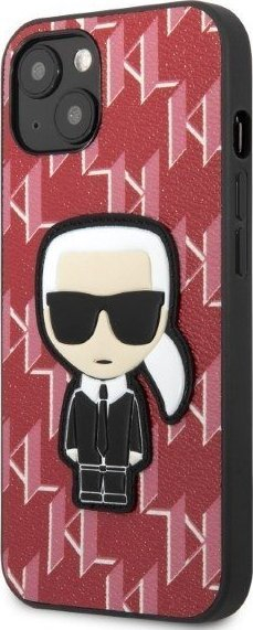 Mbështjellës telefoni Karl Lagerfeld KLHCP13SPMNIKPI, për iPhone 13 mini, hardcase, i kuq