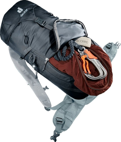 Shpinore hiking Deuter Trail 18L, sistem Airstripes, brez mesi, e zezë