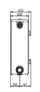 Radiator dekorativ Stelrad Planar tip 22, 50 x 120 cm, i bardhë