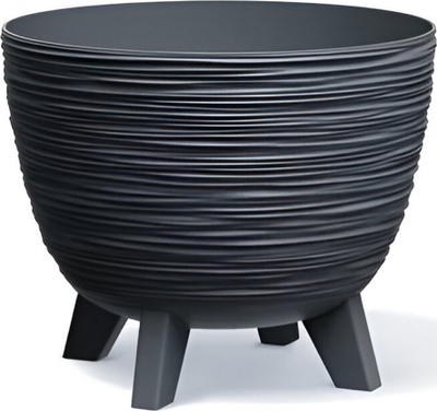 Vazo lulesh FURU, diametër 39.5cm, plastike, antracit
