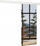 Derë rrëshqitëse murale TESS 96, pasqyrë, e bardhë