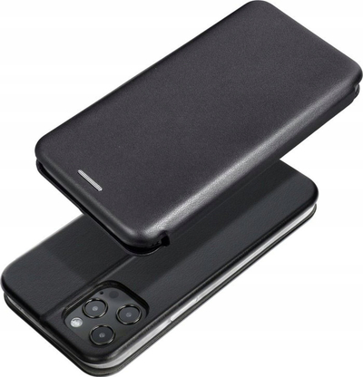 Kapak libri OEM Elegance për iPhone 14 Plus, me magnet, me xhep kartash, i zi