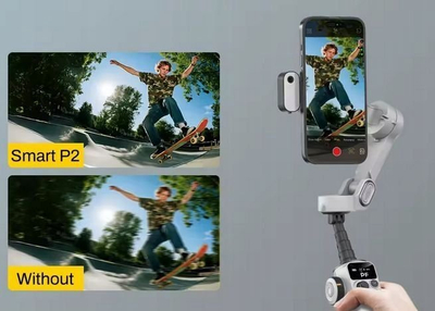 Stabilizues dore AOCHUAN Smart P2, 3 akse, magnetik, për smartphone, i zi