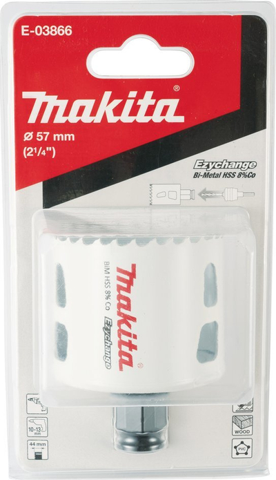 Sharrë kruese rrethore Makita E-03866 EzyChange, Bi-Metal, 57mm, e bardhë