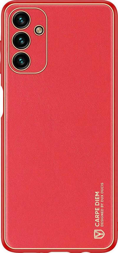 Kapak telefoni Dux Ducis Yolo për Samsung Galaxy A13 5G, lëkurë eko, i kuq