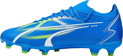 Patika futbolli Puma Ultra Match FG AG M 107347 03, GripControl, për bar t’gjallë edhe sintetik, blu
