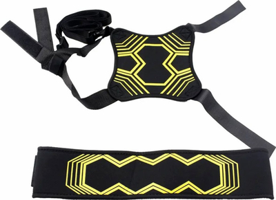 Rrip stërvitje futbolli AG922 Training Belt, i rregullueshëm, elastik, i zi